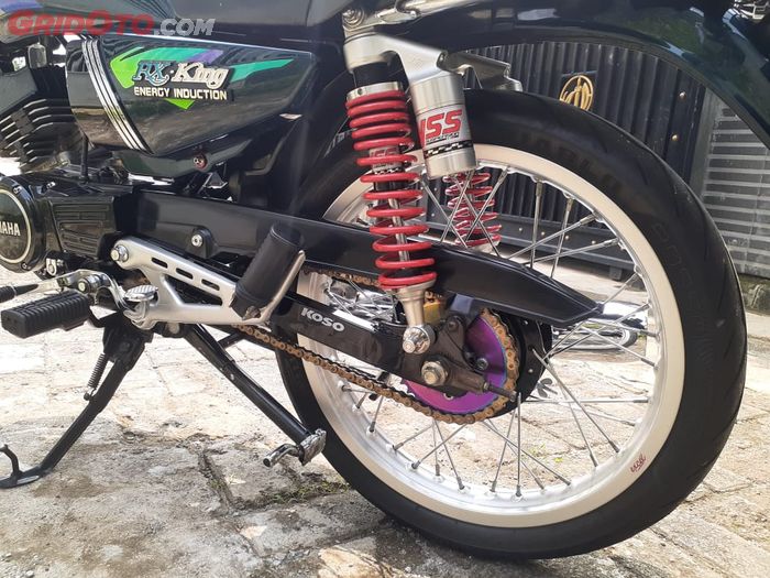 Sokbreker belakang Yamaha RX-King ganti pakai YSS dan gear set pakai Faito burn