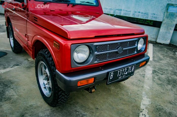 Pasang grill dan bumper depan Jimny JA11