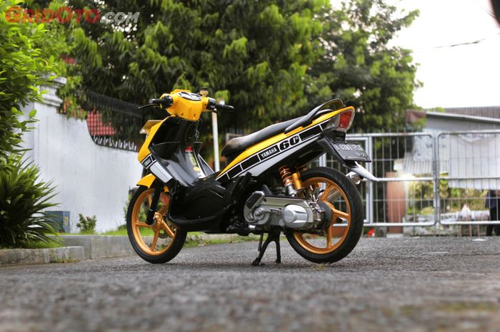 Yamaha Nouvo Z tampil lebih segar berbalut airbrush Yamaha 60th Anniversary