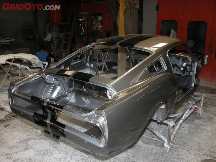 Proses pembangunan Ford GT500 Eleanor di bengkel Panel1, Pondok Indah, Jakarta Selatan
