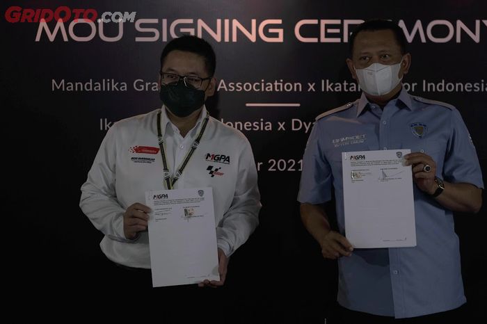IMI, MGPA, dan Dyandra Promosindo jalin kerjasama untuk menjual tiket WorldSBK Indonesia 2021.