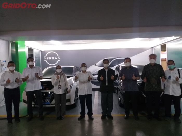 Nissan Indonesia gandeng  PLN untuk menyediakan SPKLU swasta pertama yang berlokasi di Wisma Indomobil 3 MT Haryono, Jakarta Selatan.