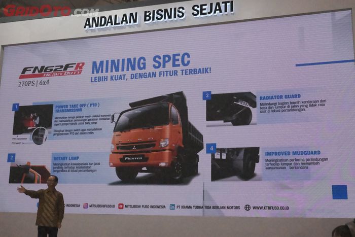 Mitusbishi Fuso meluncurkan truk spesialis pertambangan dan bocoran produk baru di GIIAS 2021.