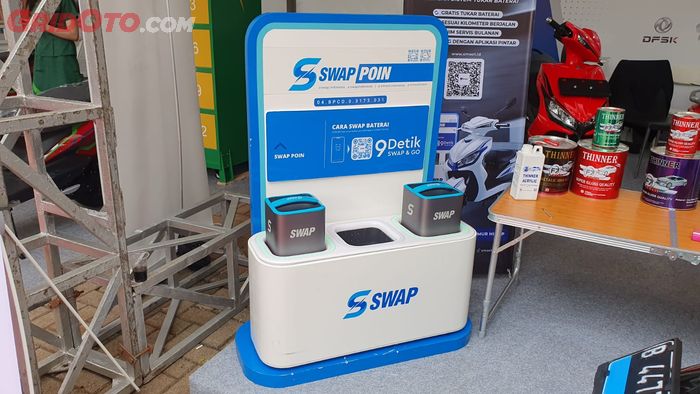 Ilustrasi Swap Poin atau charging dock baterai motor listrik Smoot