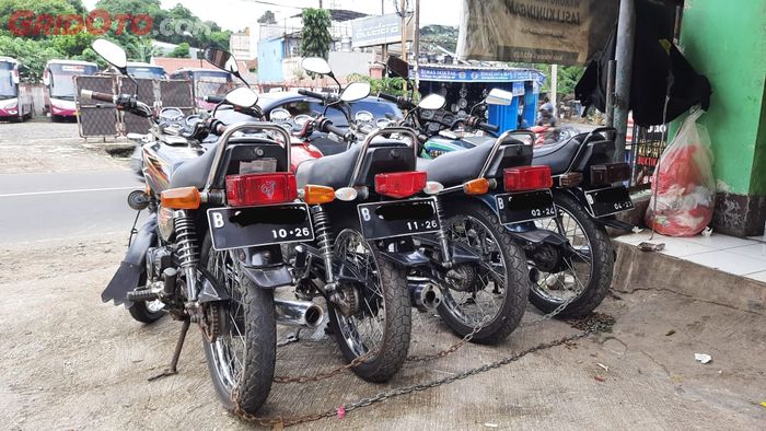Tampak belakang Yamaha RX-King bekas di Depok