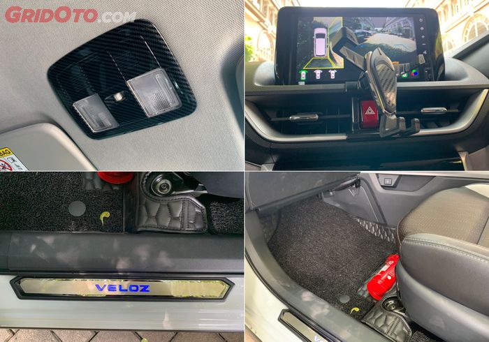 Otoproject juga menyediakan door sill plate, karpet, phone holder, dan panel front room lamp untuk pengguna Toyota Veloz baru