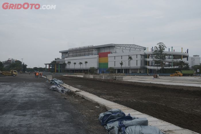 Tampak mall Ancol Beach City yang akan menjadi lokasi kantor operasional Formula E Operations, IMI, tim balap, pihak terkait lainnya selama Formula E Jakarta nanti.