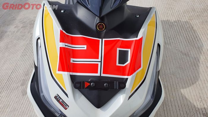 Dikasih nomor start 20 milik Fabio Quartararo, All New Yamaha Aerox 155 ini makin sporty