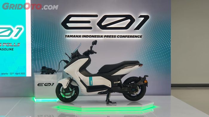 Yamaha E01 dalam sesi press conference di PT. YIMM (22/4)