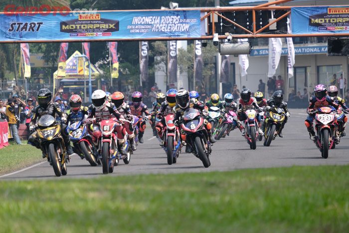Kelas pembibitan seperti MP3 dan MP4 jadi kelas Kejurnas paling ramai di Kejurnas MotorPrix 2022 seri ketiga Regional B.
