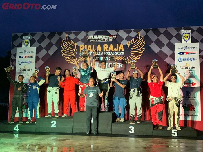 Podium Juara Umum Piala Raja Sprint Rally Jogja 2022