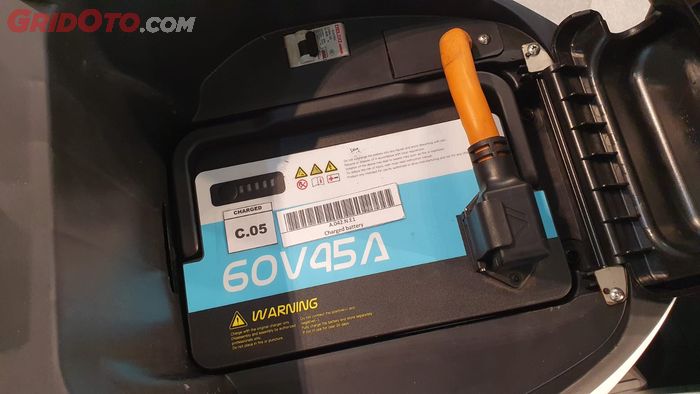 Motor listrik Charged Maleo pakai baterai lithium 60V 45Ah