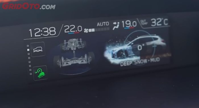 Multi Information Display di mobil baru Subaru XV