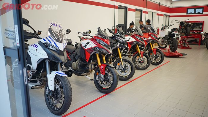 Area bengkel di Showroom Ducati Indonesia, fasilitas lengkap