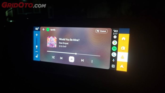 Android Auto pada Citroen C3.