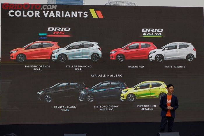 Pilihan warna untuk New Honda Brio