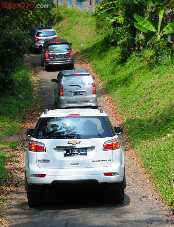 Ilustrasi mobil RWD eces dipakai nanjak