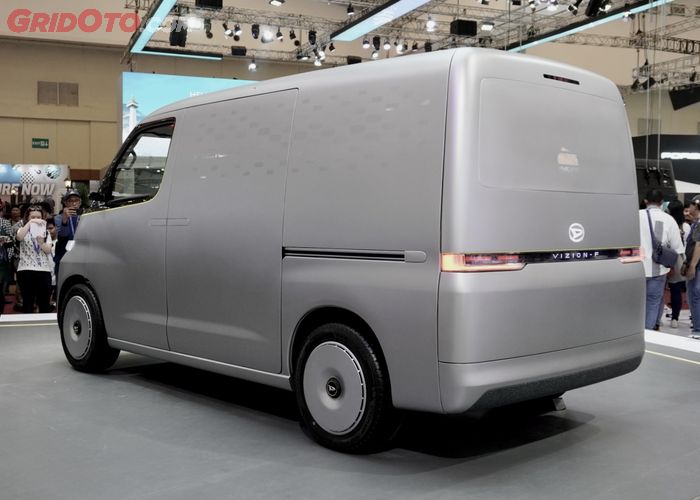Desain mobil listrik konsep Daihatsu Vizion-F yang futuristis.