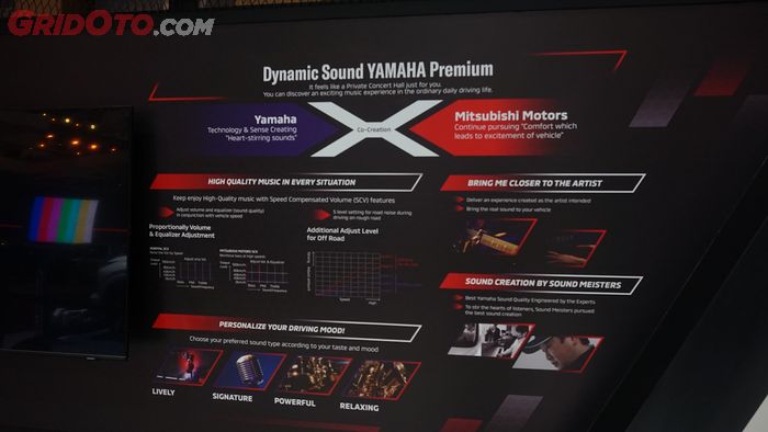 Detail Dynamic Sound YAMAHA Premium termasuk empat preset suara.