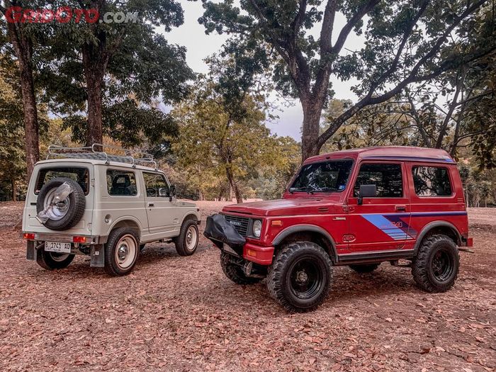 biar bodi keropos tapi harus diakui Suzuki Jimny 1988 ini merupakan barang langka
