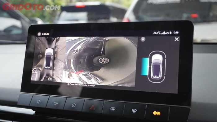 Angle kamera 3D surround view MG4 EV yang bisa diubah-ubah sesuai keperluan