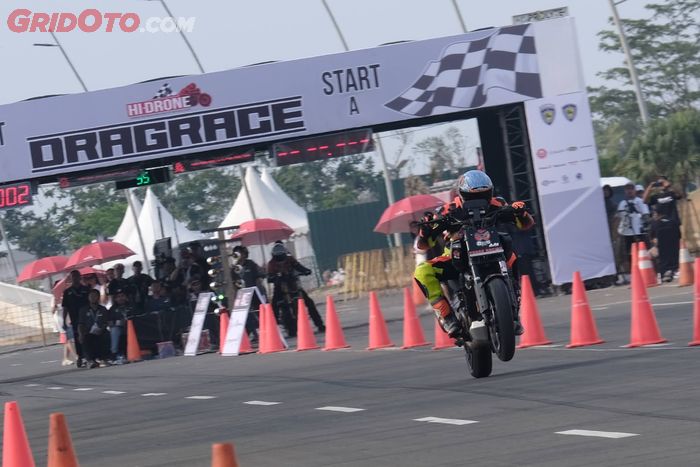 Ajang balap drag race khusus motor Harley Davidson, HI-DRONE 2023.