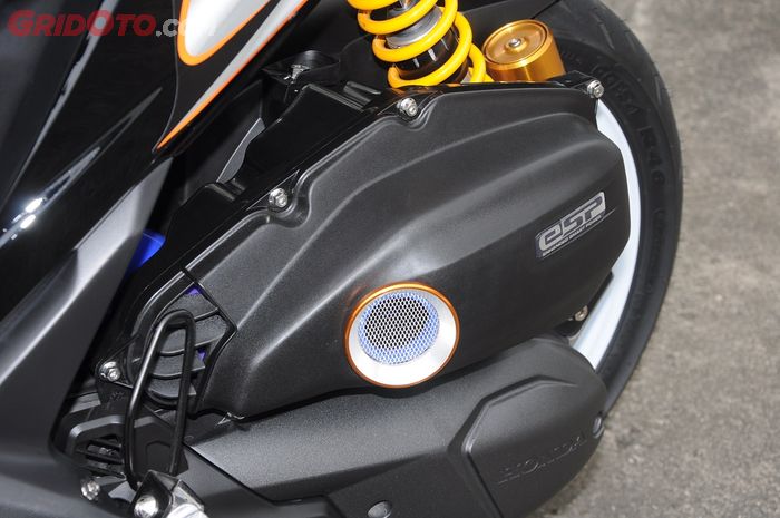 Boks filter Honda Vario 125 Old dicustom dengan tambahan velocity stack