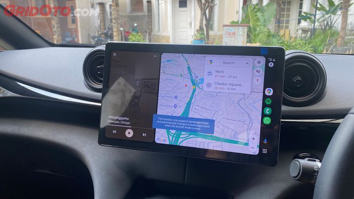 Ilustrasi head unit Android 