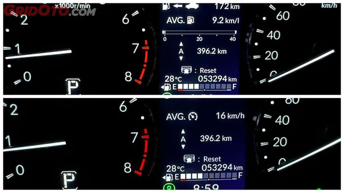 Jarak tempuh, konsumsi BBM, dan kecepatan rata-rata Honda HR-V SE CVT selama 10 hari HFD 2-024