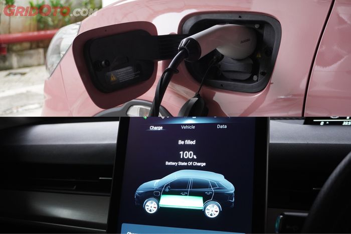 Baterai Neta V dicas penuh 100 persen sebelum dipakai jalan.