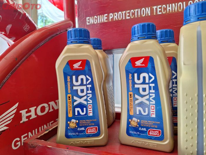AHM Oil khusus buat Honda BeAT yaitu 0,65 liter