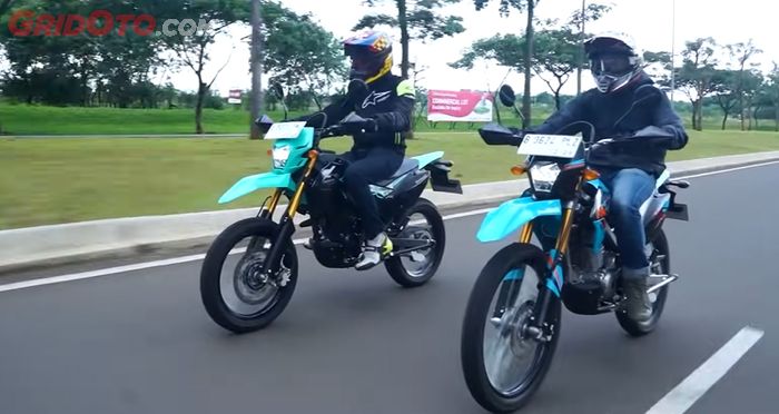 Tes konsumsi bensin KLX150SM vs KLX150SE, supermoto vs trail