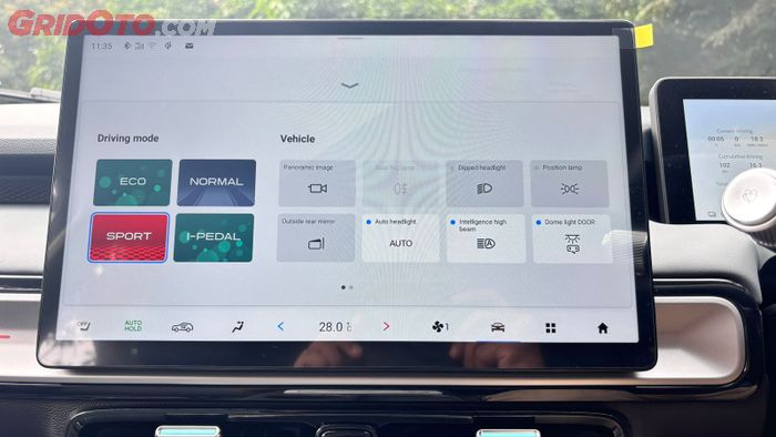 Mode berkendara di GAC Aion Y Plus