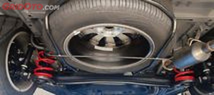 Ilustrasi  ban serep di mobil bekas