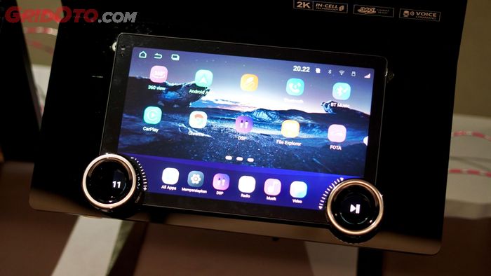 Head unit Audioteq AQ A9 2 Button layar 11,5 inci.