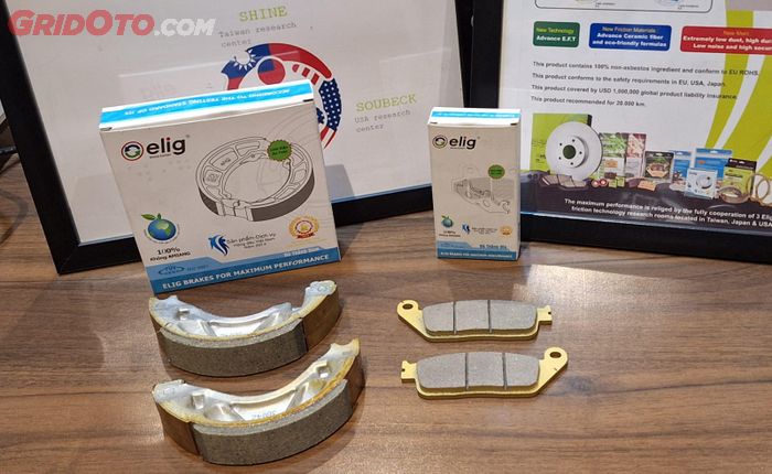 Kampas rem ceramic atau keramik besutan Elig 
