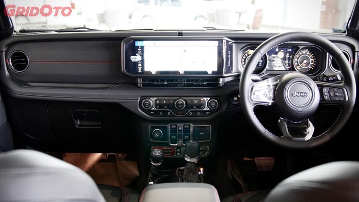 Interior Jeep Wrangler Rubicon 4-Door.