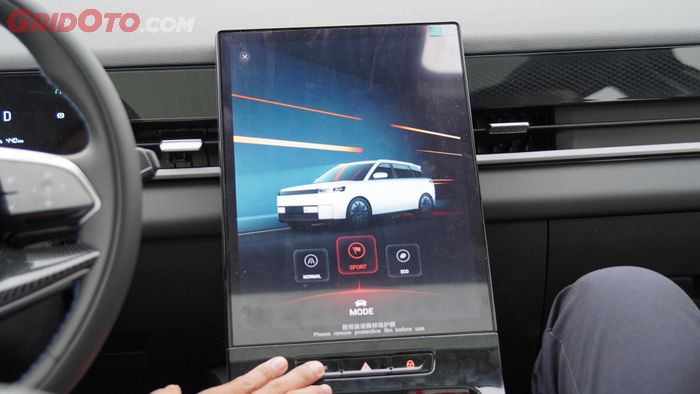 Animasi mode berkendara JAECOO J5 EV