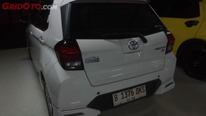 Bagian belakang Agya G 1.2 tahun 2023