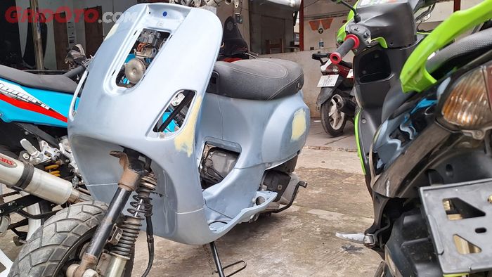 Repaint Vespa matic dibanderol mulai Rp 3 jutaan 