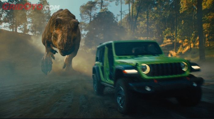 Jeep Wrangler 4xe di film Jurassic World