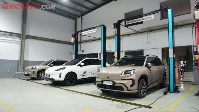 Selain penjualan, AION Yogyakarta siap dengan layanan service dan sparepart
