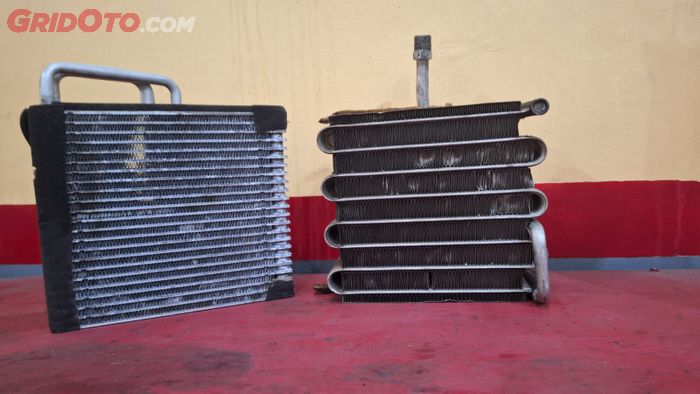 Kondisi Evaporator pada AC mobil 