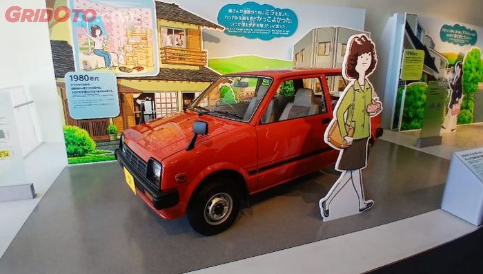 salah satu Kei Car yang dipajang di Museum Daihatsu Humobility World