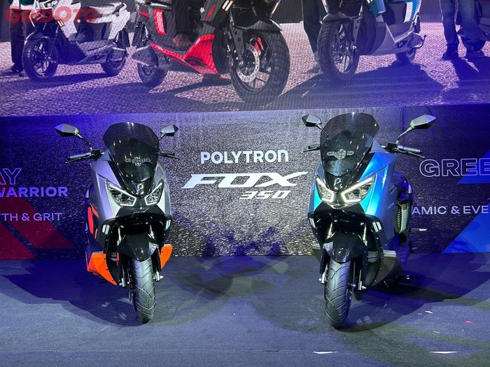 Polytron Fox 350 tersedia dalam 4 pilihan warna yakni Gray Warrior, Green Flux, Red Rush dan White Hustle