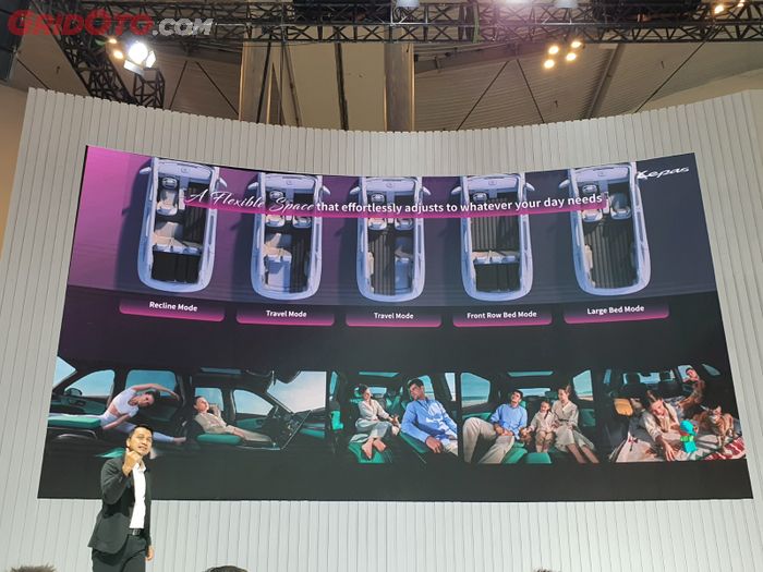 Pilihan konfigurasi kursi Lepas L8