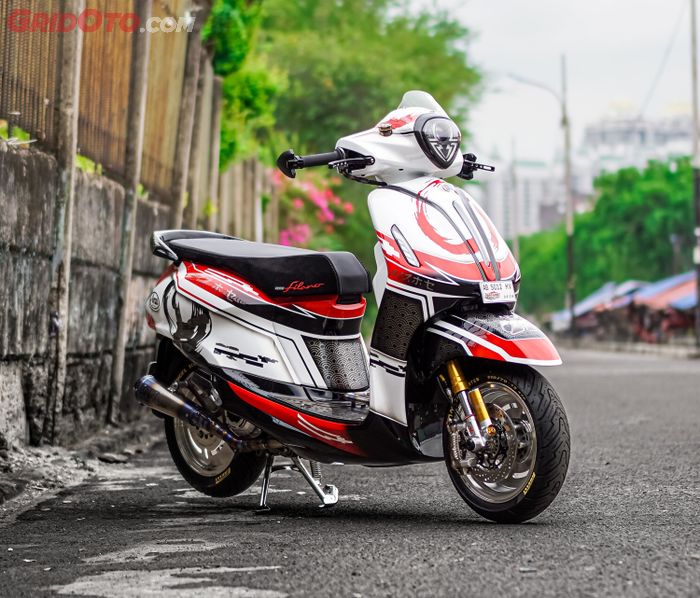 Mau dibuat hedon buat tempur di medan kontes modifikasi juga bisa. Aksesori Grand Filano sudah banyak tersedia.