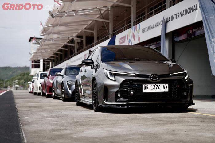 Line up unit Toyota GR Pure yang diturunkan di Sirkuit Mandalika