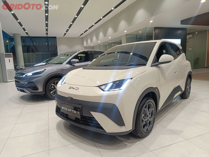 Ilustrasi mobil listrik BYD