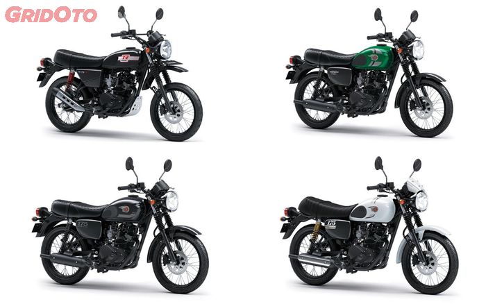 Kawasaki W175TR, W175 SE, W175 SE Black Edition, dan W175 Cafe